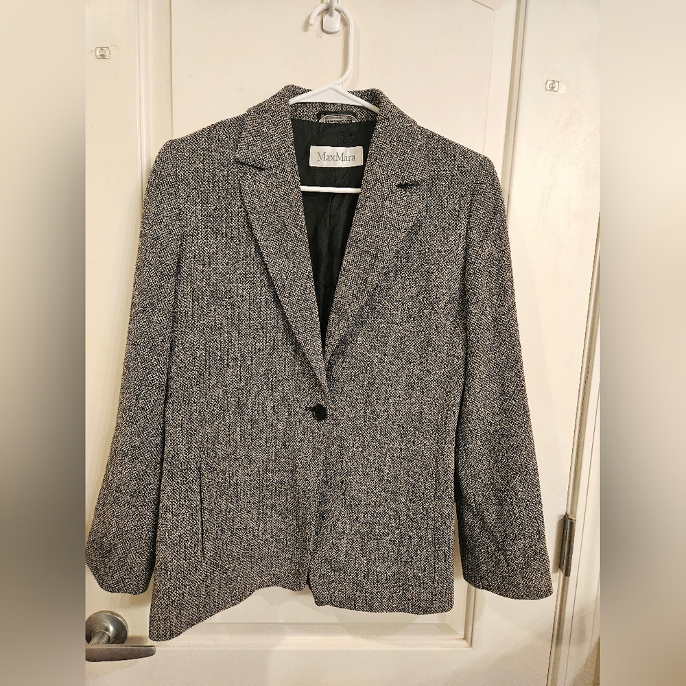 Vintage MaxMara Women's Black Blazer Sz 8